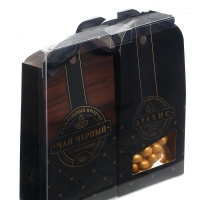 Подарочный набор &laquo;Деревянный: мужской&raquo;: чай, арахис в шоколадной глазури