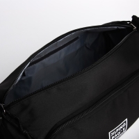 Сумка молодёжная на молнии, цвет чёрный