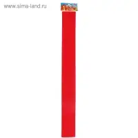 Бумага крепированная 50 х 200 см, в рулоне, 32 г/м2, красная