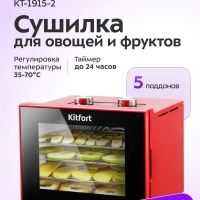 Сушилка для овощей и фруктов КТ-1915 - 340 Вт