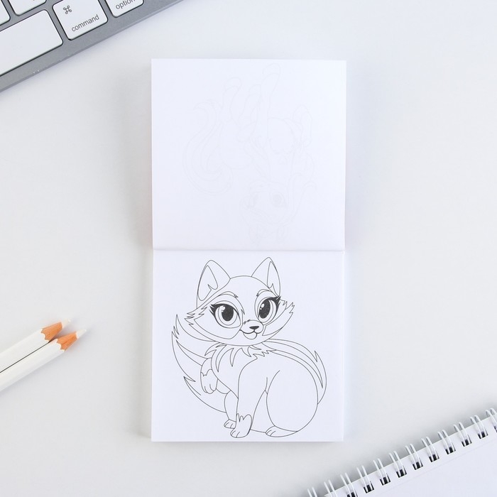 Подарочный набор: блокнот-раскраска и восковые мелки &laquo;С праздником весны&raquo;