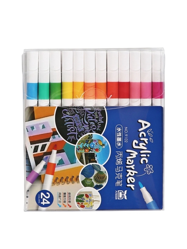 Набор акриловых маркеров 24 цвета
