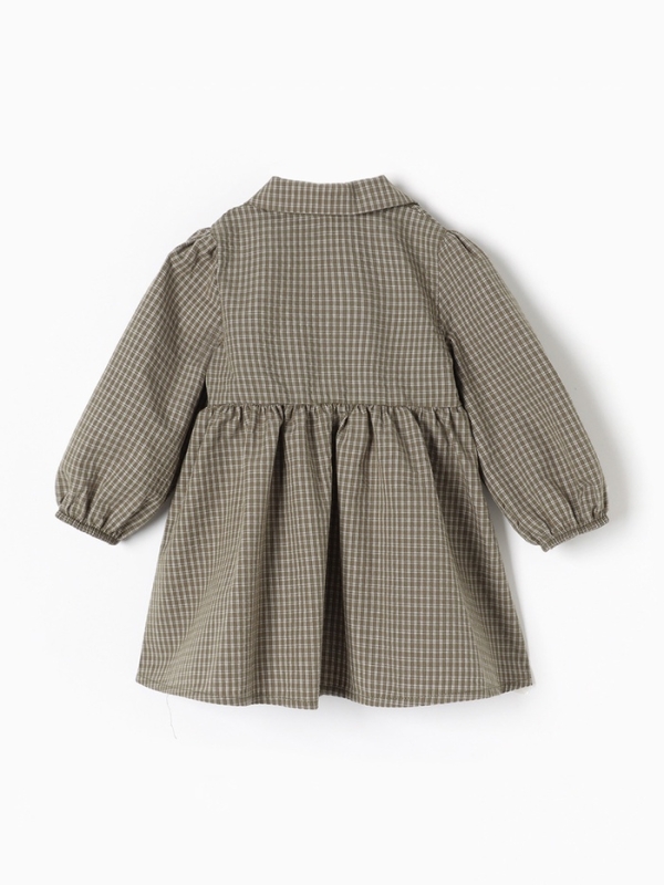 Платье Крошка Я Платье Крошка Я "Клетка", рост 74-80, зеленый