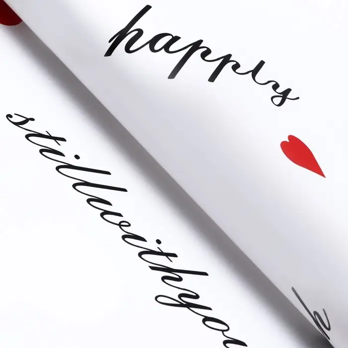 Пленка для цветов матовая, &laquo;Цветы с каймой&raquo;, 58&times;58 см, белый