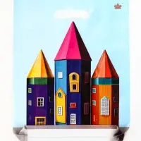 Пакет "Яркие карандаши", полиэтиленовый с вырубной ручкой, 31х40 см, 60 мкм