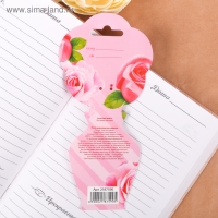 Ручка шариковая синяя паста, пластиковая с цветком &laquo;С праздником 8 Марта&raquo;