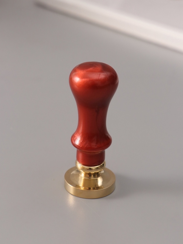 Печать для сургуча с пластиковой ручкой "Буква А на вензеле" 2,5х2,5х6,3 см