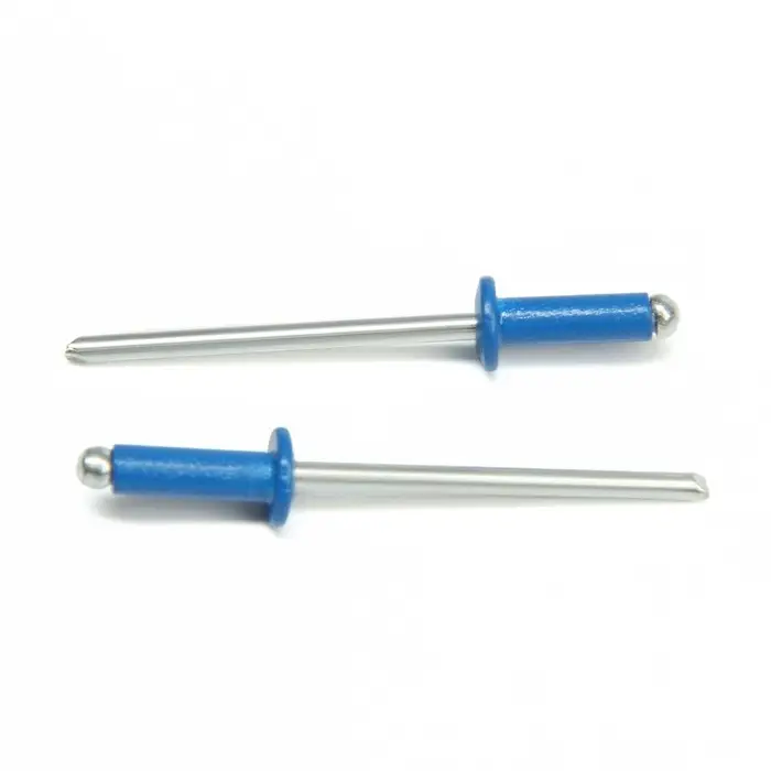 Заклёпки ТУНДРА krep, вытяжные, алюминий-сталь, 3.2&times;8 мм, синие, 50 шт.