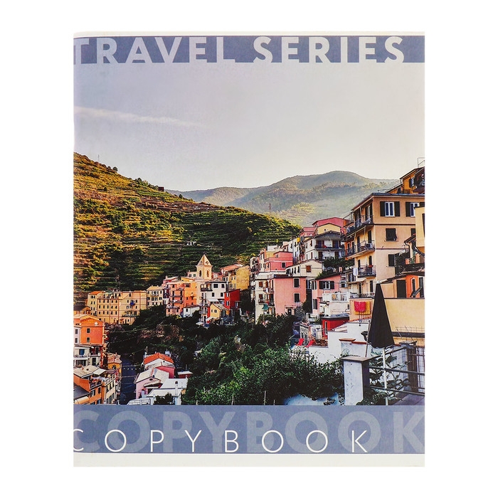 Комплект тетрадей из 4 штук, 96 листов в клетку Calligrata "Неделя отпуска", обложка мелованный картон, блок №2, белизна 75% (серые листы)