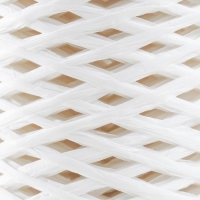 Пряжа 100% целлюлоза "Softino Raffia Color" ленточная, белая 200м &plusmn;2м 120 гр