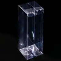 Складная прозрачная коробка из PVC, для упаковки подарков, 5&times;5&times;15 см