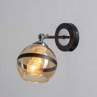 Бра "Ремес" 1хЕ27 40Вт черно-хромовый 24х13х18 см Бра "Ремес" 1хЕ27 40Вт черно-хромовый 24х13х18 см