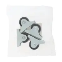 Колесо мебельное ТУНДРА, d=24 мм, h=28 мм, набор 4 шт