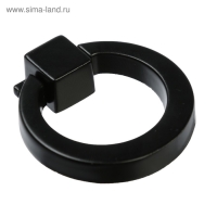 Ручка кнопка ТУНДРА РК045BL, черная, 8 шт TMP