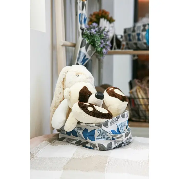 Корзинка для хранения с ручками Доляна &laquo;Песок&raquo;, 23,5&times;17&times;12 см, цвет голубой