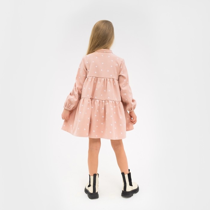Платье детское KAFTAN Платье детское KAFTAN "Сердечки", р. 36 (134-140), розовый