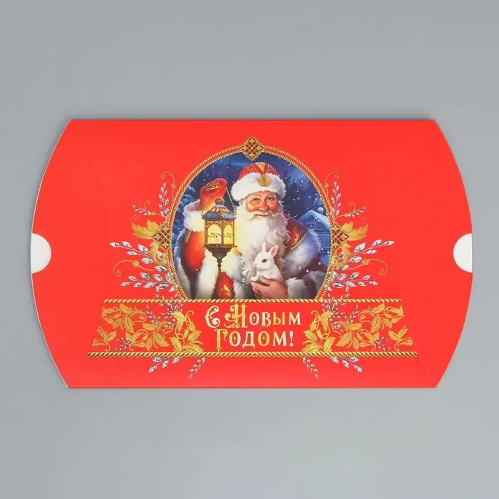 Коробка новогодняя складная фигурная &laquo;С Новым годом&raquo;, Дед Мороз, 19 х 14 х 4 см