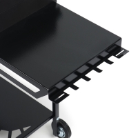 Мангал GrilMe MAX, 35 х 115 х 83 см, сталь 2 мм, термометр, 2 полки, колёса