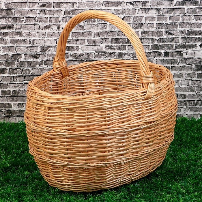 Корзина «Грибная», №5, 40×34×42 см, 20 л, ручное плетение, ива Корзина «Грибная», №5, 40×34×42 см, 20 л, ручное плетение, ива