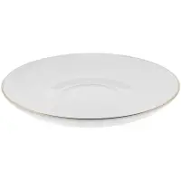 Кофейная пара Select, белая с золотистой отводкой