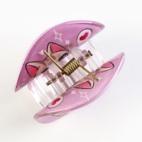 Краб для волос , заколки &laquo;Самой милой&raquo;, цвет розовый, 5 x 5 x 3,5 см