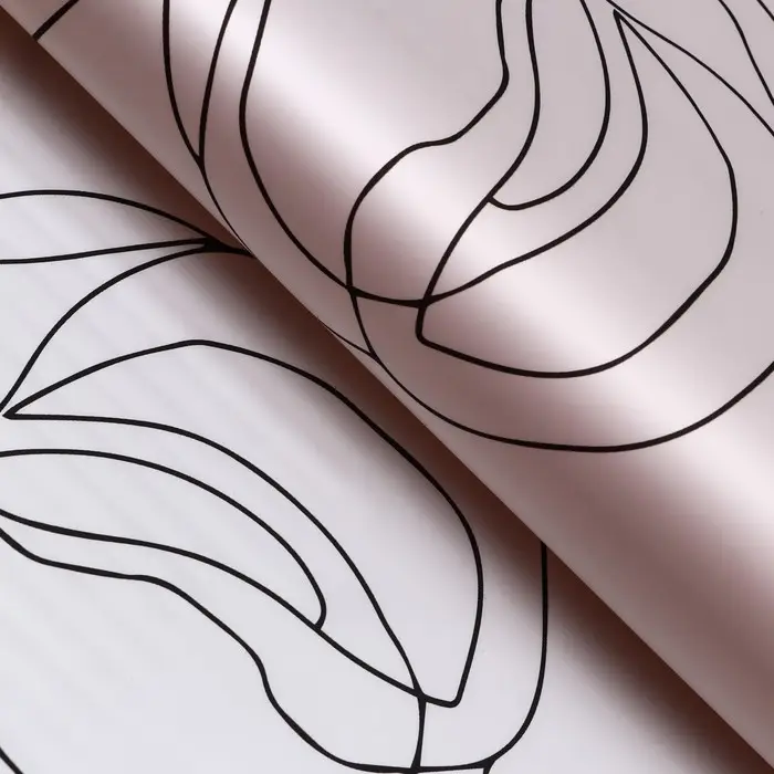 Пленка для цветов матовая, &laquo;Поэма&raquo;, 57&times;57 см, персиковый