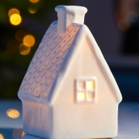 Светодиодная фигура "Уютный дом" 6.5х6х9.8, 1 LED, LR44x3(в компл.), Т/БЕЛЫЙ