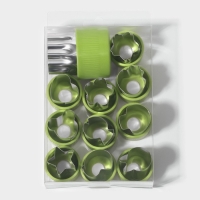 Набор овощерезок Доляна «Вкус», 12 предметов, зелёный Набор овощерезок Доляна «Вкус», 12 предметов, зелёный