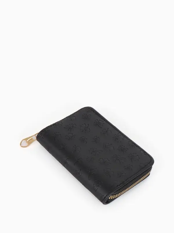 Кошелек жен 07-01-01 Июнь2526, 13*2*9 см, 2 отд+отд/молн, д/карт,черный