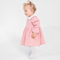 Платье с воротничком Крошка Я Муслин, 80-86, пудровый Платье с воротничком Крошка Я Муслин, 80-86, пудровый