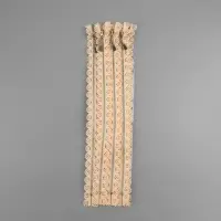 Молния металлическая, №3, неразъёмная, замок автомат, 30 см, бежевая