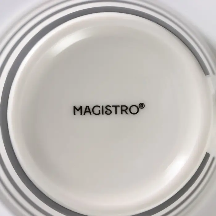 Набор кружек фарфоровых Magistro &laquo;Сильвер&raquo;, 4 предмета: 350 мл