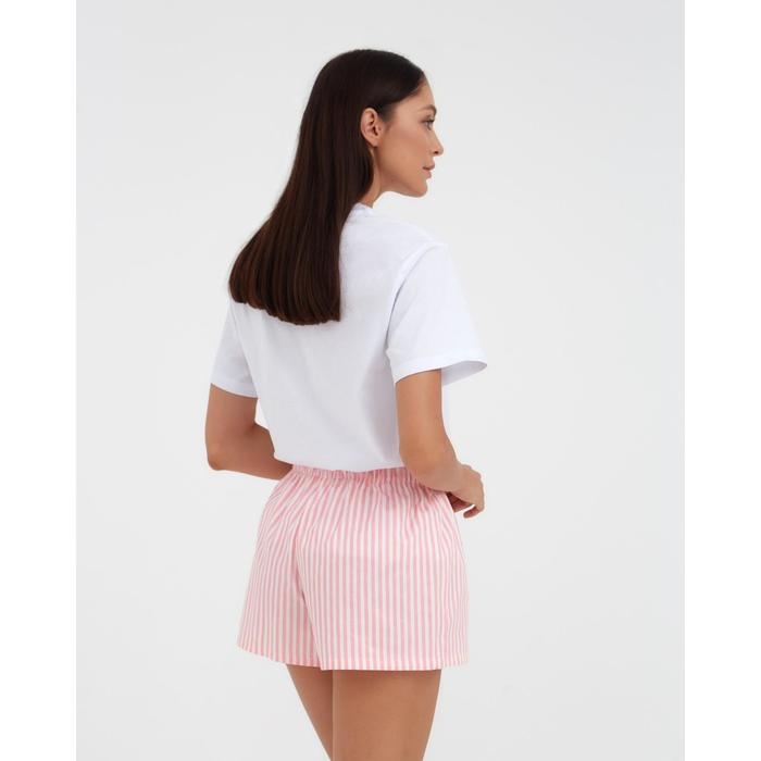 Шорты женские KAFTAN Шорты женские KAFTAN "Beautiful", цв. белый/розовый, размер 40-42