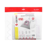 Мешок-пылесборник XXL-19 Ozone синтетические для пылесоса, 12 шт + 2 микрофильтра Мешок-пылесборник XXL-19 Ozone синтетические для пылесоса, 12 шт + 2 микрофильтра