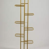 Подставка для цветов Greengo, 8 полок, 43 &times; 22 &times; 141 см, напольная, металл, цвет золотой