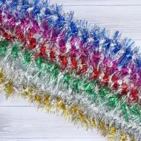 Мишура новогодняя &laquo;Зимнее волшебство. Фонарик&raquo;, d = 5 см, 200 см, МИКС