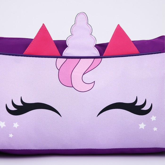 Сумка детская спортивная для девочки «Единорог», 40×21×24 см, сиреневая Сумка детская спортивная для девочки «Единорог», 40×21×24 см, сиреневая