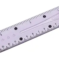 Линейка Calligrata 15 см, гибкая, силикон, МИКС