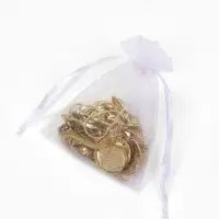 Набор мешочков подарочных 100шт., 7&times;9, цвет белый (1716475)