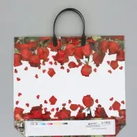 Пакет "Композиция ассорти", полиэтиленовый с пластиковой ручкой, 38 х 34 + 3 см, 90 мкм