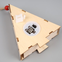 Ёлочная игрушка «Ёлочка со снеговиком», от батареек, свечение тёплое белое Ёлочная игрушка «Ёлочка со снеговиком», от батареек, свечение тёплое белое