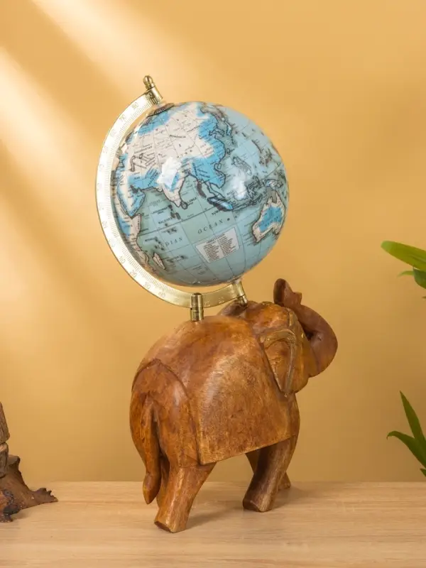 Глобус сувенирный, 25&times;16&times;36 см, подставка дерево