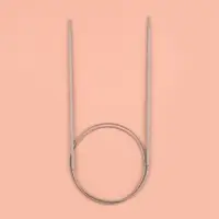 Спицы круговые, для вязания, с тефлоновым покрытием, с металлическим тросом, d=2.75 мм, 14/80 см