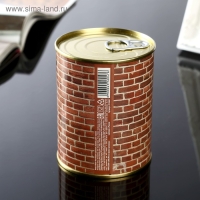 Подарочные носки в банке «Настоящего строителя», (внутри носки мужские, цвет чёрный) Подарочные носки в банке «Настоящего строителя», (внутри носки мужские, цвет чёрный)