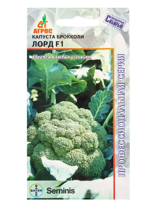 Семена Брокколи "Лорд "  F1 15 шт