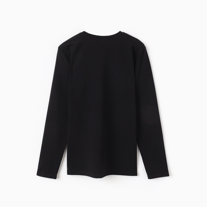 Джемпер (лонгслив) мужской MINAKU: Basic line MAN цвет черный ,размер 52