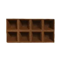 Кассета для рассады, 30 &times; 15 &times; 8 см, 8 ячеек по 150 мл, торф, 6 &times; 6 см