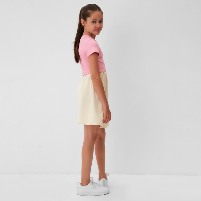 Юбка для девочки MINAKU, цвет бежевый, рост 134 см Юбка для девочки MINAKU, цвет бежевый, рост 134 см