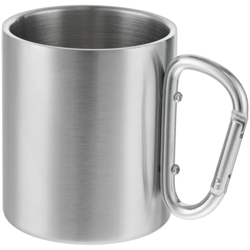 Кружка Trek, с серебристой ручкой-карабином Кружка Trek, с серебристой ручкой-карабином