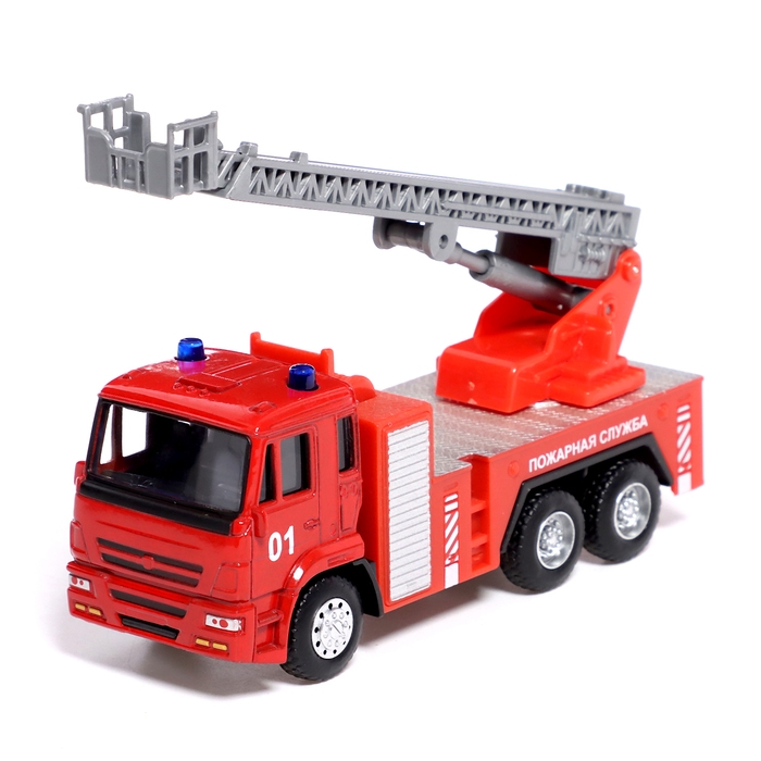 Грузовик металлический &laquo;КАМАЗ. Пожарная Служба&raquo;, 1:54, инерция